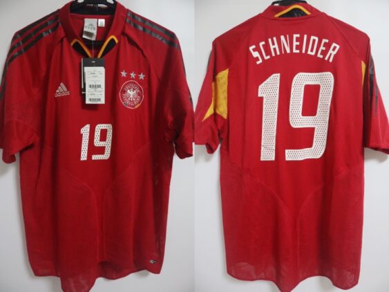 2004-2005 Germany National Team Jersey Away Schneider #19
