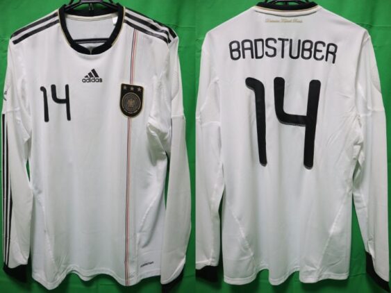 2010-2011 Germany National Team Player Jersey Home Badstuber #14 Long Sleeve