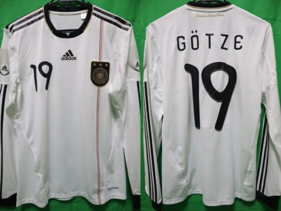 2010-2011 Germany National Team Player Jersey Home Gotze #19 Long Sleeve