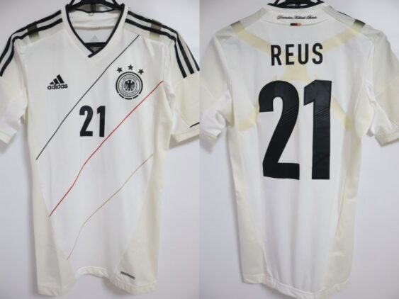 2012-2013 Germany National Team Player Techfit Jersey Home Reus #21