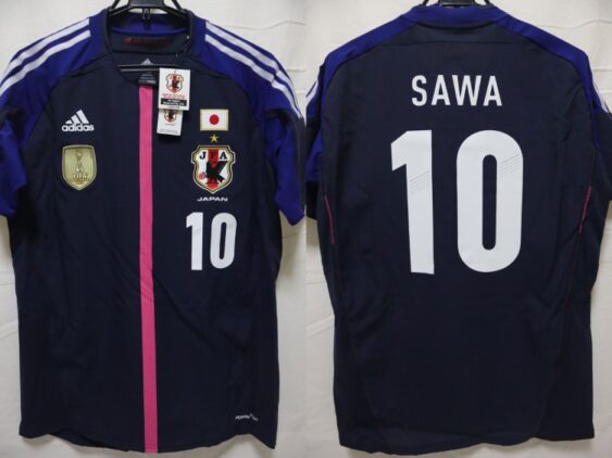 2012-2013 Japan Women National Team Player Jersey Home Sawa #10