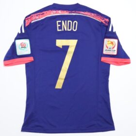 2015 Japan National Team Jersey Home Endo #7 with AFC Asian Cup Champions 2011 Badge - Image 8