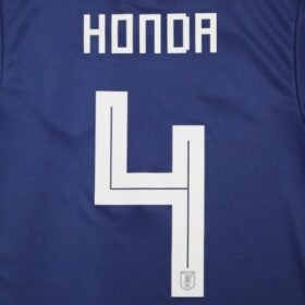 2018-2019 Japan National Team Jersey Home Honda #4 - Image 10