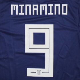 2018-2019 Japan National Team Jersey Home Minamino #9 - Image 10