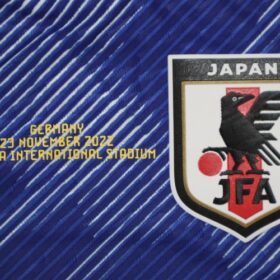 2022 Japan National Team Player Jersey Home Mitoma #9 with Match Day Logo - Image 5