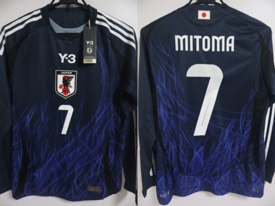 2024 Japan National Team Player Jersey Home Long Sleeve Mitoma #7