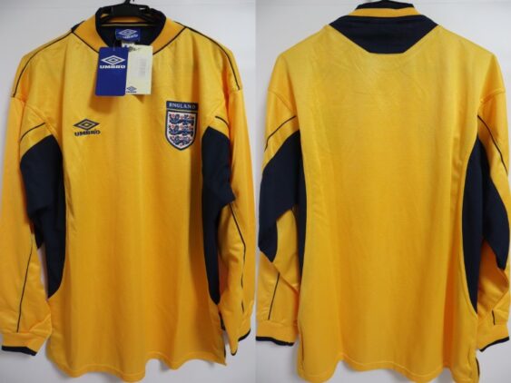 1999-2001 England National Team Jersey GK Long Sleeve