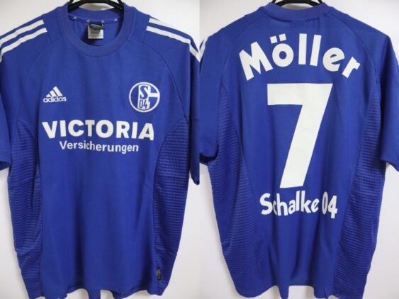 2003-2004 Schalke 04 Jersey Home Moller #7