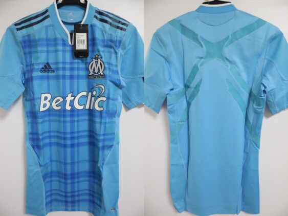 2010-2011 Olympique de Marseille Player Jersey Away Techfit