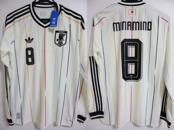 2026 Japan National Team Player Jersey Away Long Sleeve Minamino #8