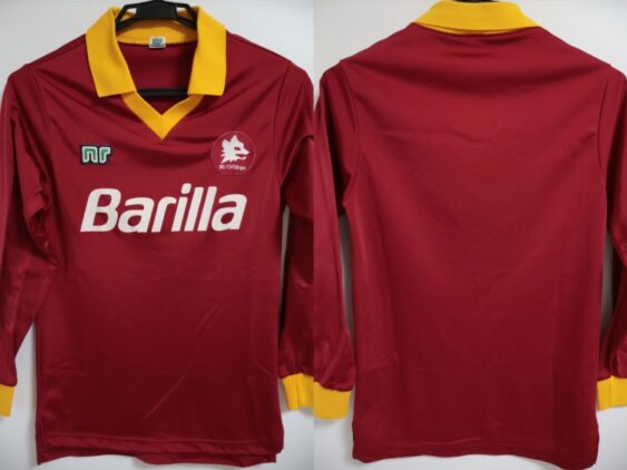 1987-1988 AS Roma Jersey Home Long Sleeve
